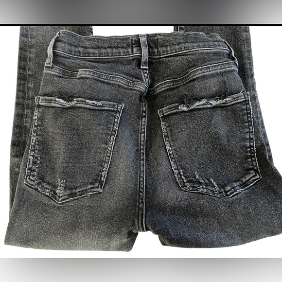 AGOLDE Ag Goldschmeid SOPHIE High Rise Skinny Crop Black Jeans Size 26 26x25 - Picture 7 of 11
